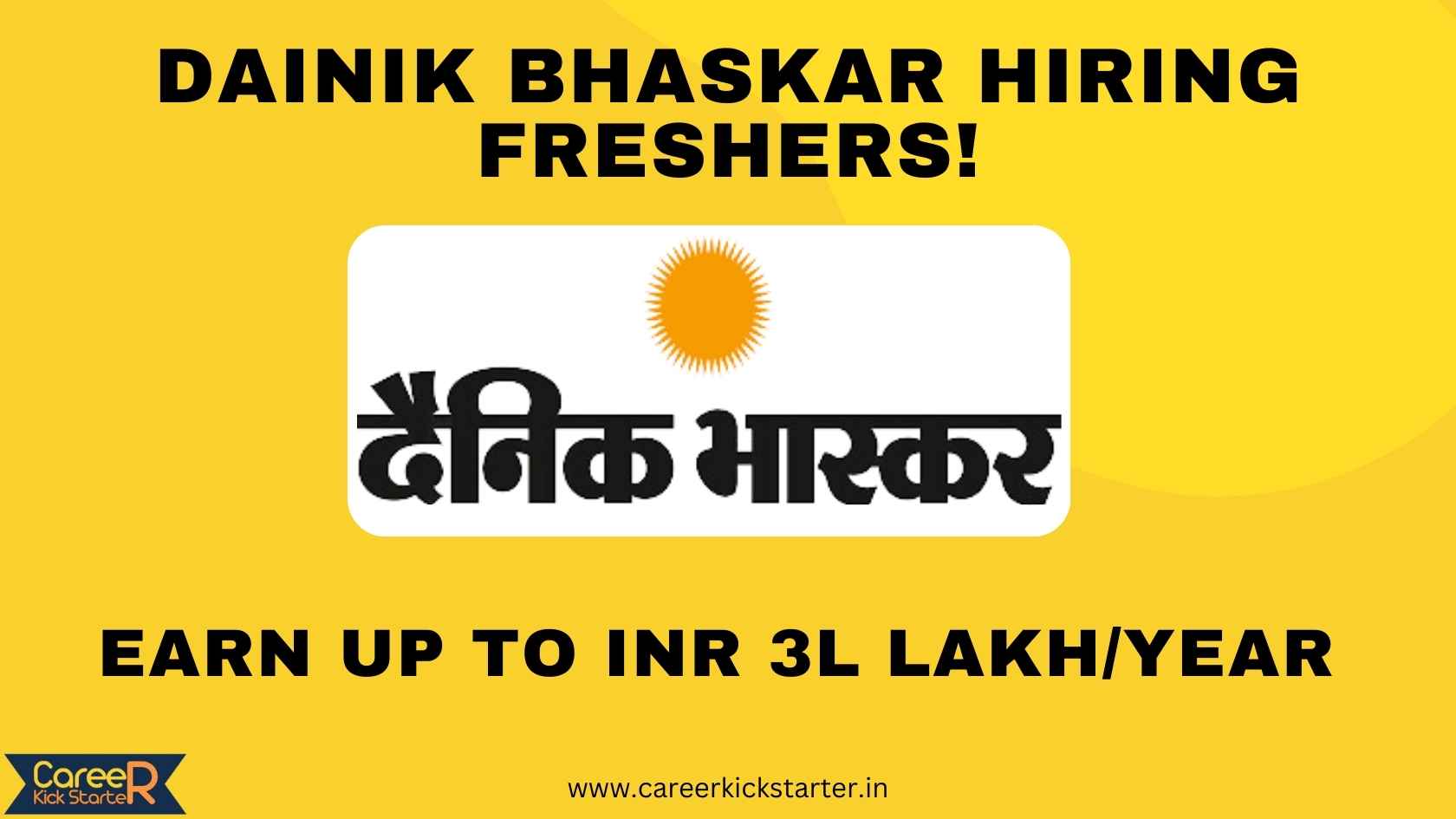Dainik Bhaskar Hiring Freshers