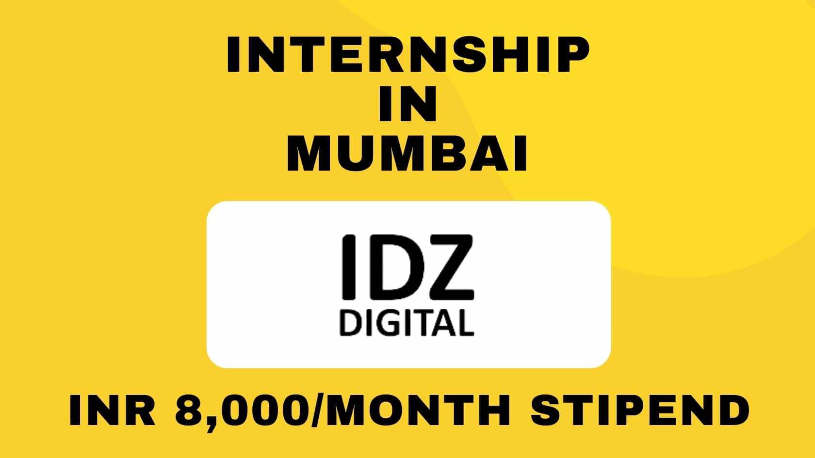 IDZ Internship in Mumbai